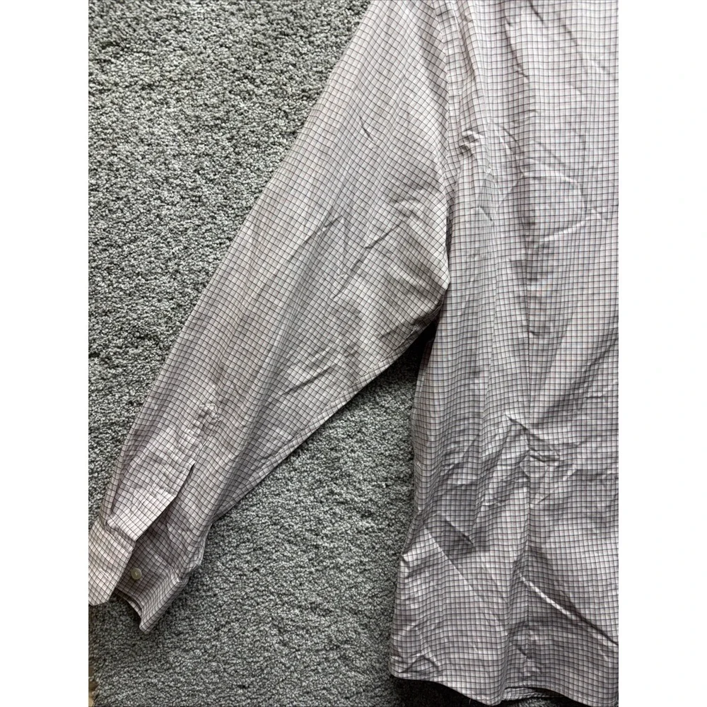 BANANA REPUBLIC Athletic Fit Dress Shirt Men's XL Check‎ Pink Button Down NWT